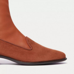 Stivale in pelle marrone - EU40/US10