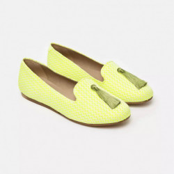 Scarpa piatta in pelle gialla - EU41/US11