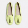 Scarpa piatta in pelle gialla - EU40/US10