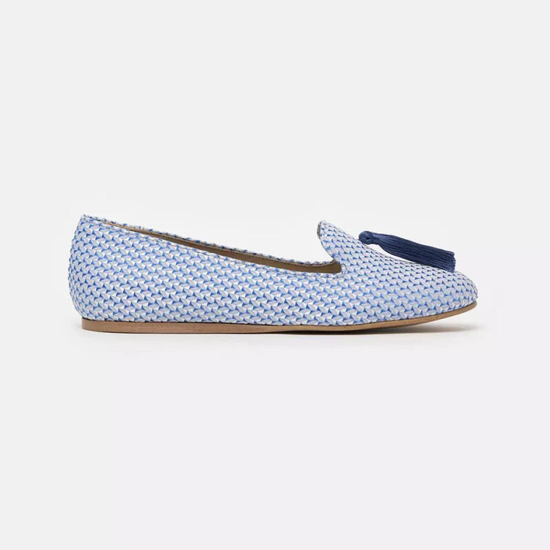 Scarpa bassa in pelle azzurra - EU36.5/US6.5