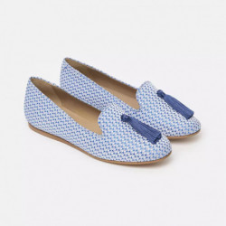 Scarpa bassa in pelle azzurra - EU36.5/US6.5