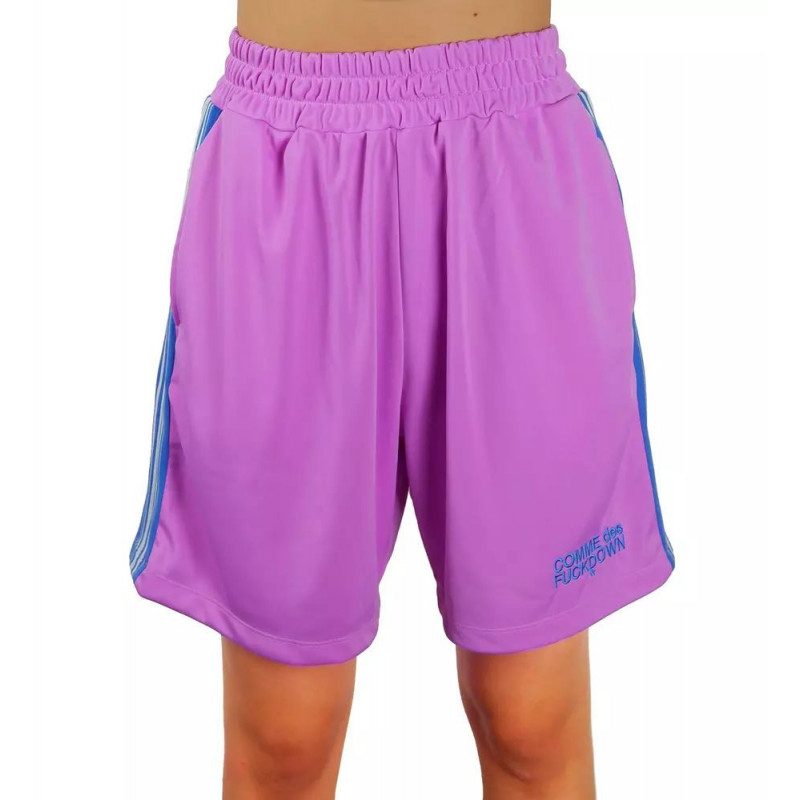 Pantaloncini in poliestere viola - S