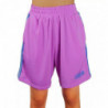 Pantaloncini in poliestere viola - S