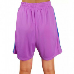 Pantaloncini in poliestere viola - S