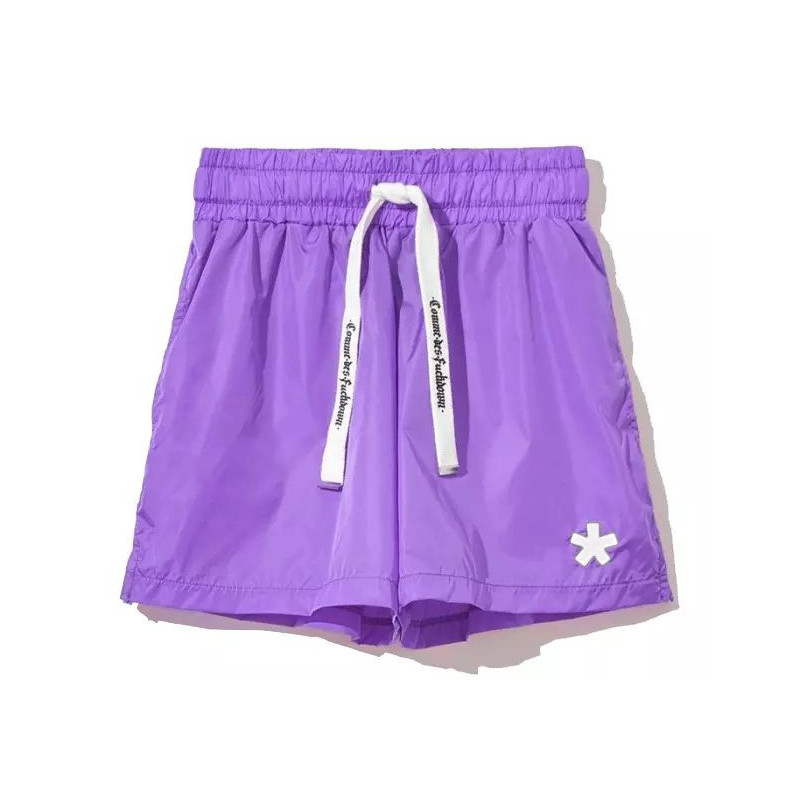 Pantaloncini in nylon viola - S
