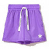 Pantaloncini in nylon viola - S