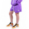 Pantaloncini in nylon viola - S