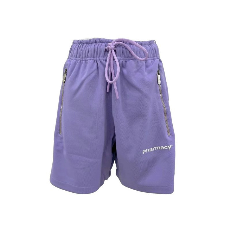 Pantaloncini in poliestere viola - S