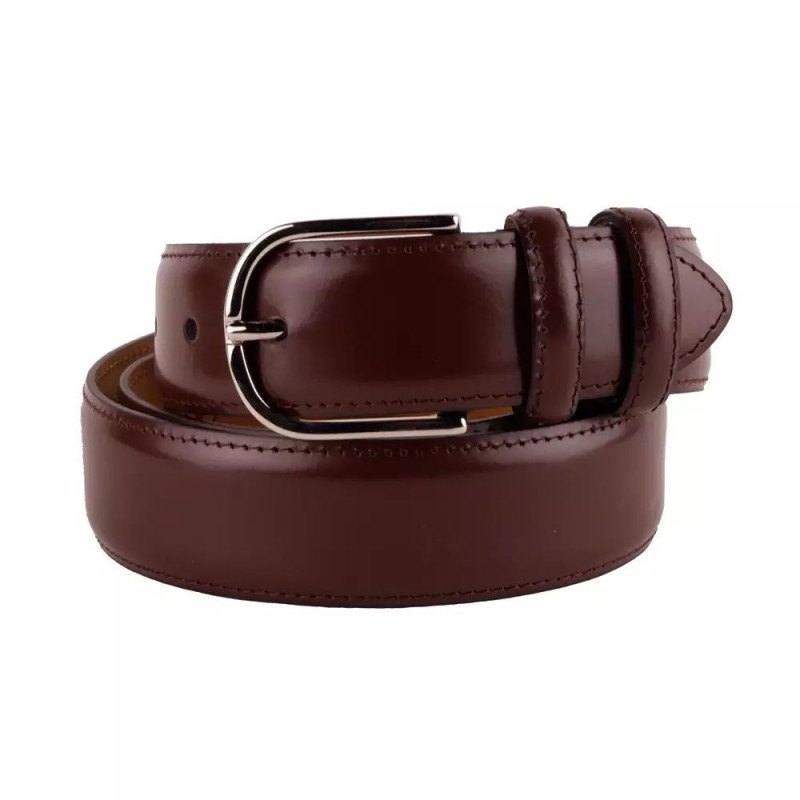 Cintura In Vitello Marrone - 130CM / 50INCH