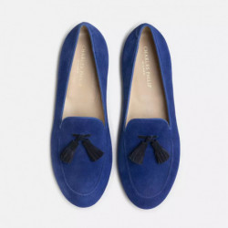 Mocassino in pelle blu - EU41/US8
