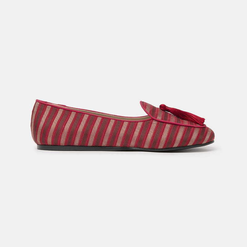 Scarpa piatta in pelle rossa - EU41/US11