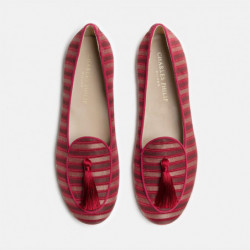 Scarpa piatta in pelle rossa - EU41/US11