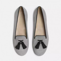 Scarpa piatta in pelle grigia - EU41/US11