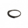 Anello da donna in argento 925 rodiato nero CZ - EU49 - US5