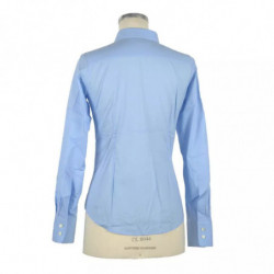 Camicia in cotone azzurro - S