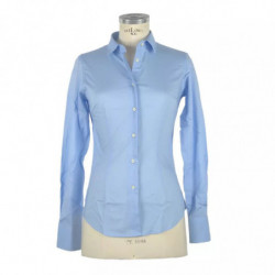 Camicia in cotone azzurro - L