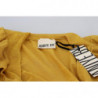 Maglione cardigan da donna arruffato maniche lunghe color oro - IT40-S