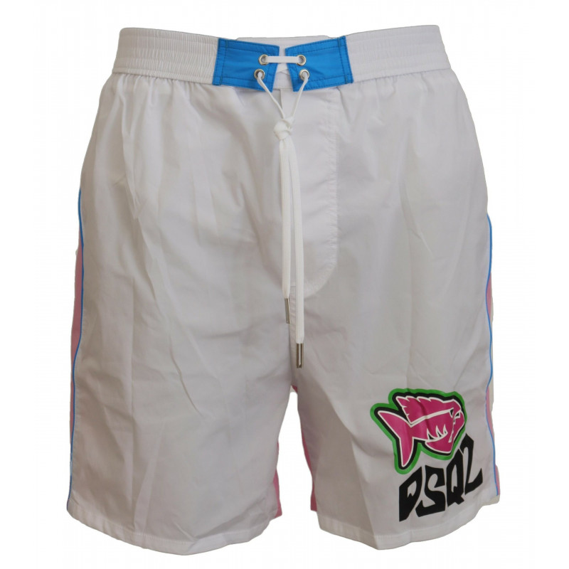 Costumi da bagno pantaloncini da bagno da uomo stampa logo bianco r