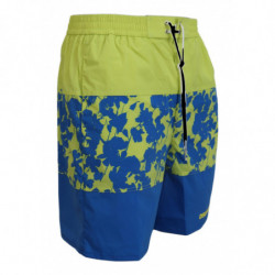 Costumi da bagno pantaloncini da spiaggia da uomo stampa logo blu v