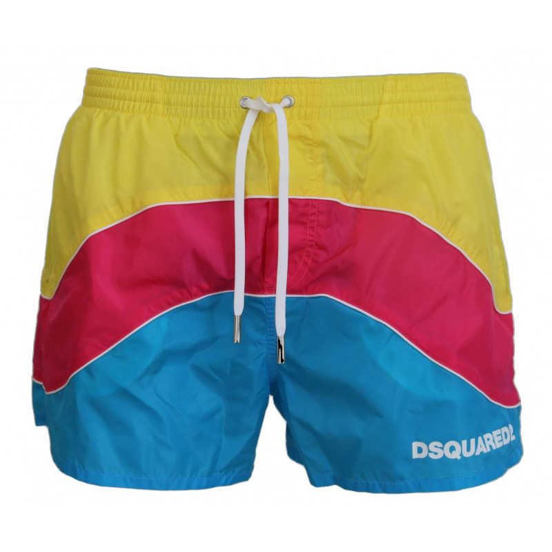 Costumi da bagno da uomo con stampa logo multicolore - IT48 - M