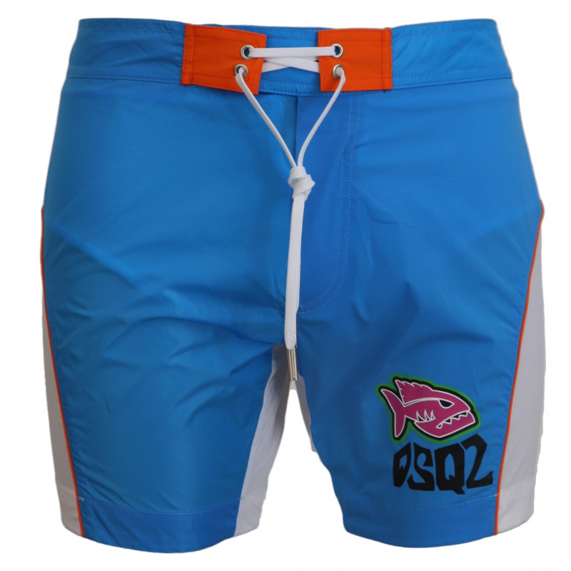 Costumi da bagno pantaloncini da spiaggia da uomo stampa logo blu b