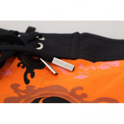 Costumi da bagno pantaloncini da spiaggia da uomo stampati neri ara