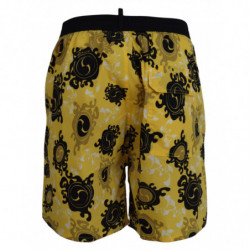 Costumi da bagno pantaloncini da spiaggia da uomo stampati neri gia