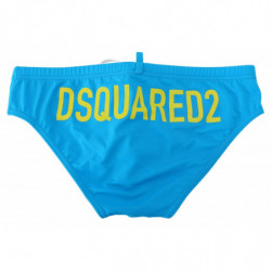 Costumi da bagno da uomo con stampa logo blu giallo - IT48 - M