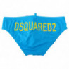 Costumi da bagno da uomo con stampa logo blu giallo - IT48 - M