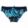 Costumi da bagno da uomo con stampa grafica multicolore - IT48 - M