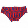 Costumi da bagno da uomo con stampa logo rosso blu stampato - IT48 - M