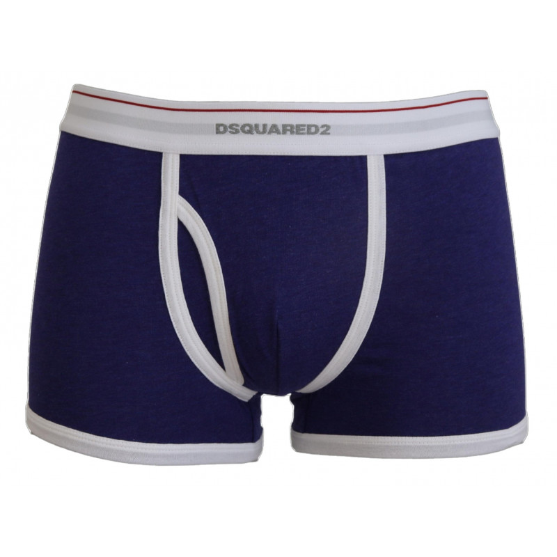 Intimo da uomo in cotone elasticizzato con logo blu bianco - IT5 - M