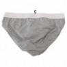Slip PRO da uomo in cotone elasticizzato con logo grigio - IT5 - M