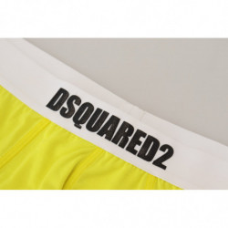 Intimo uomo slip modale elasticizzato con logo giallo bianco - IT5 - M