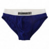 Slip intimo da uomo cotone elasticizzato logo bianco blu - IT5 - M