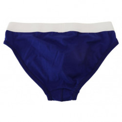Slip intimo da uomo cotone elasticizzato logo bianco blu - IT5 - M