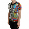 Top esclusivo da donna con stampa multicolore - IT36-XXS