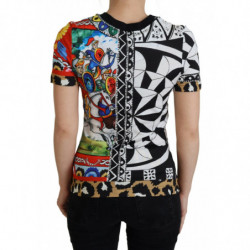 Top esclusivo da donna con stampa multicolore - IT36-XXS