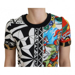 Top esclusivo da donna con stampa multicolore - IT36-XXS