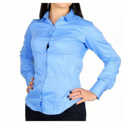 Camicia in cotone azzurro - XL