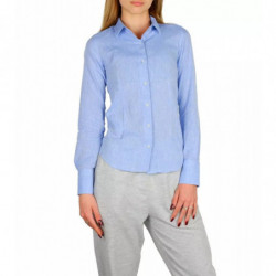 Camicia in cotone azzurro - L