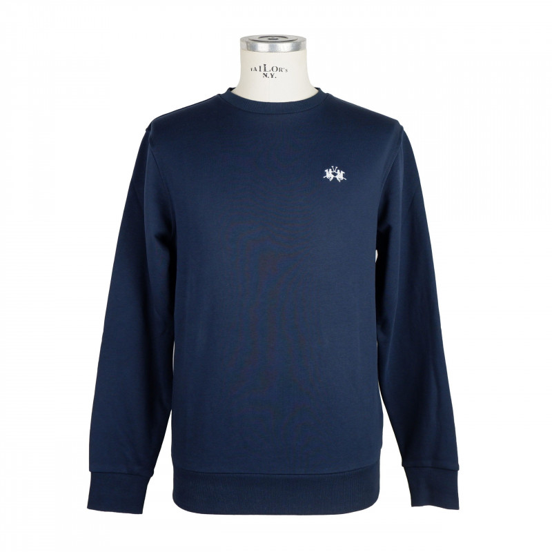 Maglione in cotone blu - M