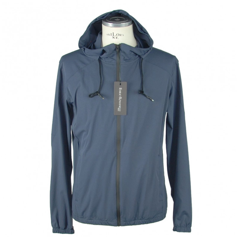 Giacca sintetica blu - L