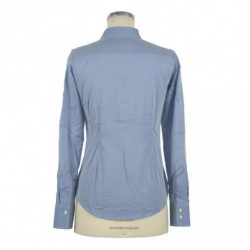 Camicia in cotone blu - L