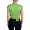 Top pullover senza maniche con logo DG rosso verde - IT36-XXS