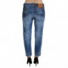 Jeans da ragazza cool denim corto vita bassa cotone blu - IT38 - XS