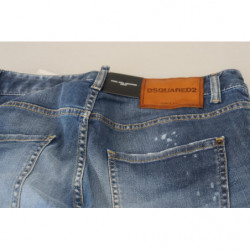 Jeans da ragazza cool denim corto vita bassa cotone blu - IT38 - XS