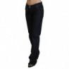 Jeans con pantaloni in denim dritto a vita bassa blu - W26
