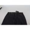 Jeans con pantaloni in denim dritto a vita bassa blu - W26