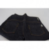 Jeans con pantaloni in denim dritto a vita bassa blu - W26